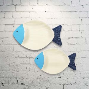 Mur de l'océan méditerranéen modèle tridimensionnel chambre hôtel poisson mur de décoration murale taille s - Neuf