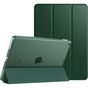 Coque Compatible avec iPad 9&egrave;me G&eacute;n&eacute;ration 2021/iPad 8&egrave;me G&eacute;n&eacute;ration 2020/iPad 7&egrave;me G&eacute;n&eacute;ration 2019, Housse &Eacute;tui avec Translucide Givr&eacute; Rigide Prot&eacute;g&eacute; Pochette pour 10,2 Pouces, Vert Nuit - Neuf