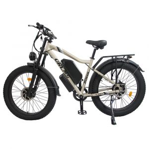 Orlms Mx500 Vélo Électrique, Moteur 2 X 1000 W, Batterie 52 V 25 Ah, Pneus 26 Pouces, Vitesse Maximale 62 Km/H, Autonomie Maximale 120 Km, Suspension Intégrale, Transmission Shimano 7 Vitesses - Doré - Neuf