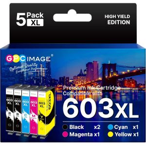 570 571 XL Cartouche d'encre Compatibles pour Canon 571 pour Cartouche pour Canon TS5055 pour PIXMA TS5050 MG5750 TS5053 MG6852 MG6850 MG5700 MG5752 MG5753 (20 Pack) - Neuf