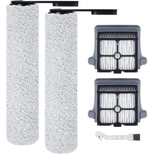 Rouleau De Brosse De Rechange Et Filtre Hepa Pour Tineco Floor One S6 / Floor One S7 Pro Aspirateur Humide Et Sec, 2 Rouleaux De Brosse + 2 Filtres + 1 Brosse De Nettoyage[SSE7115987] - Neuf