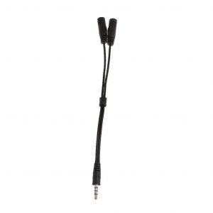 Audio stéréo 3,5 mm 1 mâle vers 2 femelle casque/micro Câble adaptateur répartiteur - Neuf