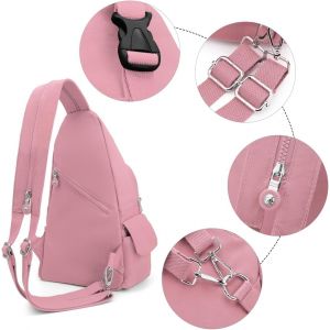 CHENG-Sacoche Homme Bandouliere Grande Capacité Sac de Poitrine Femme Sling Bag Petit Sac à Dos Sac Poitrine Sacoche Bandoulière pour Voyage Sports de Plein Air - Neuf