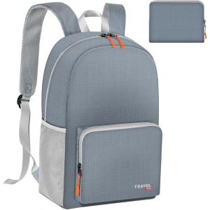 JGD-Sac &agrave; Dos Pliable L&eacute;ger, Sac &agrave; Dos de Randonn&eacute;e Pliable Ultral&eacute;ger, Sacs &agrave; Dos de Plein Air pour Homme Femme, pour Camping, Voyage, V&eacute;lo, D&eacute;placements Quotidiens (Taille pli&eacute;e 20,5 * 17 cm) - Neuf