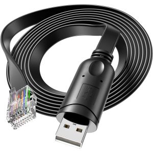 NFGR-U2Rj45-A | Adaptateur Usb-Console Rollover &iquest; Interface Rj45, Compatibilit&eacute; Pour Windows 11, Macos 15, Outil De Gestion De R&eacute;seau Et De Support De P&eacute;riph&eacute;riques - Neuf