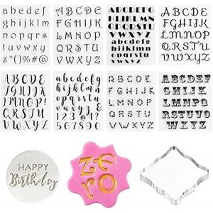 Jexnovashop-Lot De 9 Emporte-Pi&egrave;ces En Forme De Lettres De L'alphabet Pour G&acirc;teaux, Fondants, Cookies, P&acirc;tisseries - Neuf