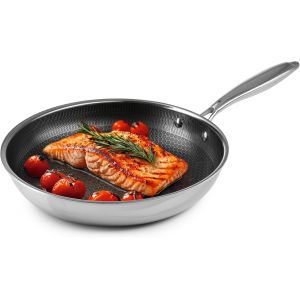 Subzonal-Rachs Po&ecirc;le &Agrave; Frire Avec Structure En Nid D'abeille &iquest;24 | Po&ecirc;le En Acier Inoxydable Avec Rev&ecirc;tement Antiadh&eacute;sif Et Bord Haut | Convient Pour Tous Les Types De Plaques De Cuisson | R&eacute;sistant - Neuf