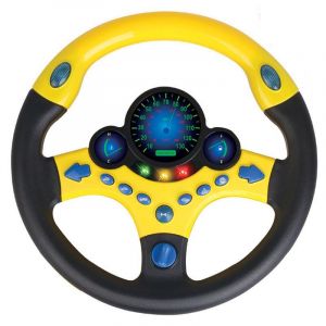 Volant de simulation électrique avec lumière et son Educ - Neuf