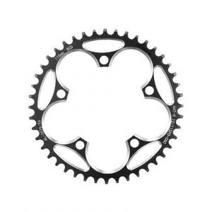 Plateau Rond Etroit Et Large A 5 Vis 130bcd/110bcd, Montage Direct Pour Pedalier Vtt, Rouge - Neuf