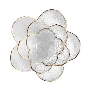 Plateau &Agrave; Bijoux En Verre,Plateau &Agrave; Bijoux,Design Floral &Eacute;l&eacute;gant, - Neuf