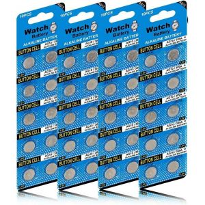 Blister 40 Piles Boutons AG13 LR44/LR1154/357 sans Mercure (AG13&LR44-40 Piles) - Neuf