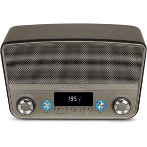 lbgwp60-Bstu-750Bk Enceinte Compacte Style Vintage (Actif, Stéréo, 50 W Rms, Bluetooth, Entrée Optique, Usb, Hdmi-Arc, Rca, Fm Et Entrée 6,3 Mm Et 3,5 Mm) Couleur Noir - Neuf