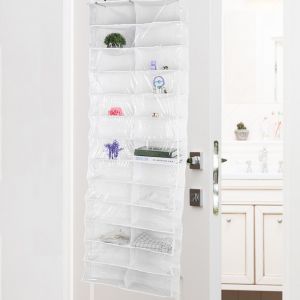 Hjlian Etagere A Chaussures Suspendue Au-Dessus De La Porte, Organiseur De Chaussures Suspendu Pour Le Rangement Des Chaussures Dans Le Placard (Blanc) - Neuf