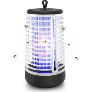KALANKA-Lumiere BleueAnti Moustique, &Eacute;tanche Lampe Anti Mouche, 2000V Lumi&egrave;re Bleue Tue Mouche,Anti Moustique Jardin Rechargeable USB. - Neuf