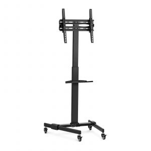 Support TV sur pied inclinable et pivotant r&eacute;glable en hauteur 35 kg Helloshop26 14_0006080 - Neuf