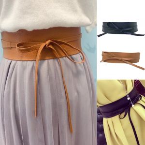 Ceinture Large À Lacets En Faux Cuir, 2 Pièces/Ensemble, Avec N?ud Papillon, Pour Le Quotidien - Neuf