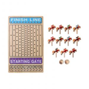 Jeu De Société Sur Les Courses De Chevaux - Jeu Familial Amusant Pour Les 12 Ans Et Plus - Neuf