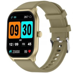 Montre Connectée Zl77 Pour Hommes Et Femmes, Étanche Ip67, Hd, Bluetooth, Appel, 2.0 Modes Sportifs, Prise En Charge Aod, 100.Gold. - Neuf