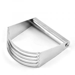 Mélangeur De Pâte Coupe-Pâtisserie Avec 5 Lames En Acier Inoxydable Outil De Cuisson De Cuisine Robuste Mélangeur De Beurre De Farine De Crème Pour Gâteau,Croûte De Tarte Aux Biscuits,Br - Neuf