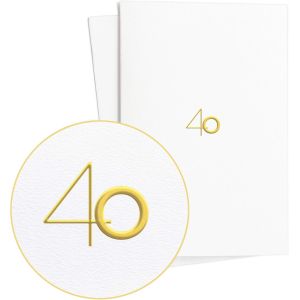 Lot de 2 cartes d&iexcl;&reg;anniversaire avec inscription en or sur papier textur&iquest;&iquest;, carte d&iexcl;&reg;anniversaire ou cadeau d&iexcl;&reg;anniversaire de mariage, E09 - Neuf