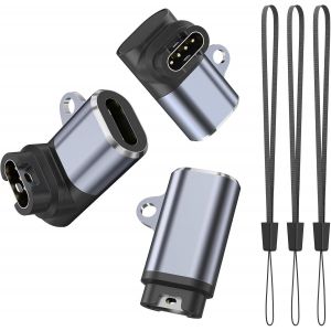 Adaptateurs De Chargeur Pour Garmin Watch, C&acirc;ble De Chargement Usb Type-C Pour Fenix &iquest;&iquest;7 7s 7x 6 6s 6x 5 5s 5x, Forerunner 55 965 955 935 245 45 45s, Venu 3 3s 2 2s, Vivoactive 5 4 4s 3 (3 Pack) - Neuf