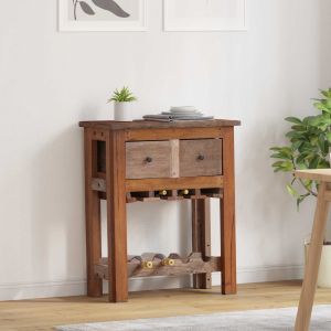 vidaXL Armoire Marron 60 x 30 x 70 cm Bois Recycl&eacute; Solide - Neuf