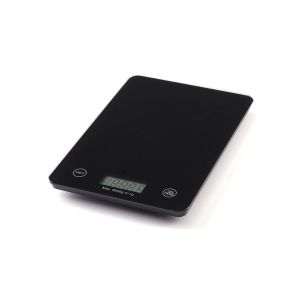 Qdesign Balance De Cuisine &Eacute;lectrique, Bo&icirc;tier En Verre Tremp&eacute; Abs, Balance Alimentaire Num&eacute;rique Avec Fonction Tare, &Eacute;cran Lcd, Capacit&eacute; 5 Kg - Pour Bureau, Cuisine : Aliments, P&acirc;tisserie - Noir - Neuf