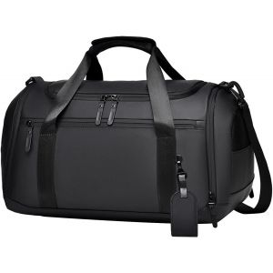 Acdsgd-Sac De Sport Homme Femme 35l Sac De Voyage Imperm&eacute;able Avec Une Poche Humide Et S&egrave;che Et Un Compartiment &Agrave; Chaussures Pour Gym Camping, Noir - Neuf