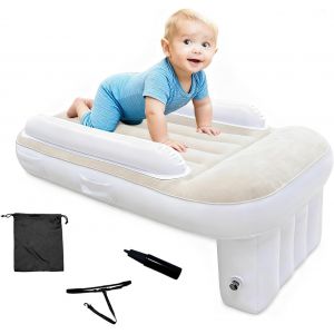 Ulteronixshop-Lit Gonflable Enfant, Lit Avion Enfantt, Gonflable Pour S,D'air Portable Pour B&eacute;b&eacute; Sommeil Convient Aux Si&egrave;ges D'avion, De Train Et De Voiture - Neuf