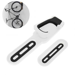 Pliable Mural Vélo Crochet, Stockage de Vélos, Blanc et Noir - Neuf