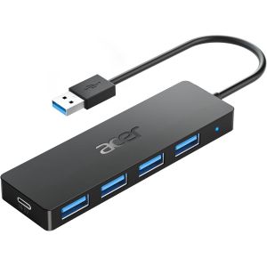 Hub USB 3.0 avec 4 Ports USB 3.0, Adaptateur Multiport USB pour PC, MacBook Air, Mac Pro/Mini, iMac, Surface Pro, XPS, PS4, Disque Dur Mobile, clés USB et Plus (21cm) - Neuf