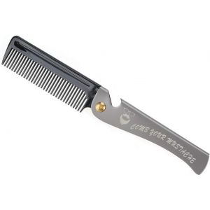 KALANKA-Peigne à Barbe Pliable Barbe Peigne Lisseur Antistatique pour Coiffeur Salon de Toilettage de Barbe à La Maison et en Voyage, La Brosse Lisse Peigne R - Neuf