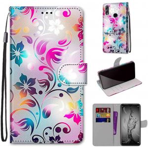 Kal-Coque Etui Pour Huawei P Smart 2019 / Honor 10 Lite Étui Housse En Cuir Avec Carte Fente, Fonction Support Fermeture Magnétique Coque Compatible Pour Huawei P Smart 2019 / Honor 10 Lite - Neuf
