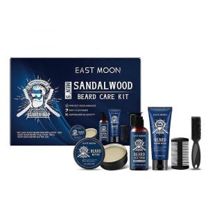 2024 Kit De Croissance De La Barbe Pour Hommes Nourrissant Hydratant Rehausseur De Croissance De La Moustache Huile De Bois De Santal Anti Perte De Cheveux Shampooing Soin De La Barbe - Neuf