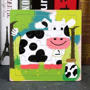 15x15cm En Bois Color&eacute; Insecte Animal Puzzle Planche Enfants Intellectuel Toy_Bee# - Neuf