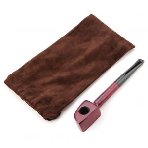 Mini pipe a tabac en bois de rose de 3 mm, portable, avec filtre en papier - Neuf