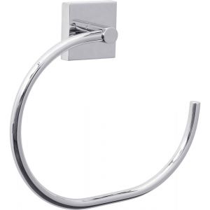 KAL-Ekkro Porte-Serviettes Anneau, Finition Brillante Métal Chromé, Adhésif, Technologie Sans Percer 40238-00000-00 Angulaire - Neuf