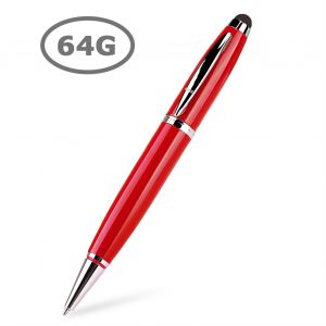 Cle USB multifonction 3 en 1, stylo tactile, rouge 64 Go - Neuf