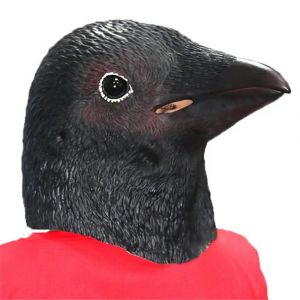 Masque De Corbeau Réaliste En Latex Pour Déguisement D'halloween, Carnaval, Fête - Neuf