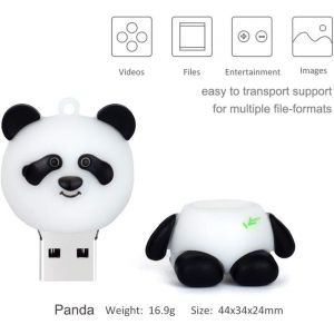 32GB USB Flash Drive 2 Pieces Pack USB Memory Stick Pendrive with Cute Panda Design,Gift for Students and Children - Neuf