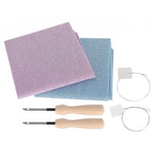 Tricots De Lin Doublure Tissu De Couleur Pure V&ecirc;tements Artisanat Accessoires Carr&eacute; Brod&eacute; Tissu - Neuf