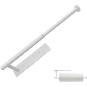 Eryi-Support Sopalin, Porte Rouleau De Cuisine Classique Porte Essuie-Tout Auto-Adhésif Librement Ajustable Porte Essuie-Tout Multifonction Pour Cuisine Armoire Et Salle De Bain (Blanc, A) - Neuf