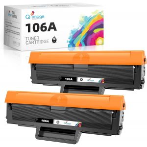 106A Cartouche De Toner De Remplacement Pour Hp 106A W1106A Compatible Avec Laser 107A 107R 107W Mfp 135A 135R 135W 137Fnw 135Wg 137Fwg (2 Noir)[ENC945078] - Neuf