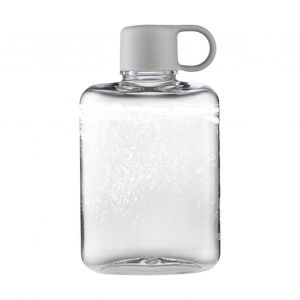 Gourde De Voyage Fine 360 Ml Carree Et Plate Reutilisable En Tritan Etanche - Neuf