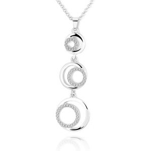Kal-Collier Pour Femme, Bagues Cha&icirc;ne Pendentif Collier Pour Filles Collier Long Collier En Or Et Argent Avec Cristal Cz - Neuf