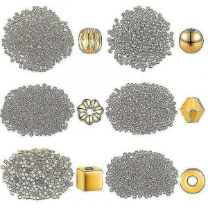 3000 pi&egrave;ces assorties d'or entretoise perles ensemble Ccb perles pour la fabrication de bijoux Colliers de c&eacute;let de bricolage - Neuf