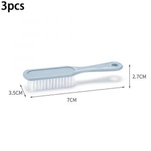 3pcs Brosse &Agrave; Chaussures De Nettoyage En Plastique Douce Pour Enlever Les Taches - Neuf
