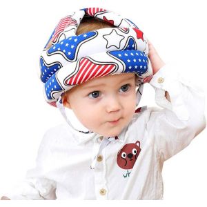 Casque de Protection pour Bébé Casque Sécurité Réglable Bébé Chapeau Anti Choc Bébé Chapeau de Protection de Tête pour Bébés de 3-36mois Apprendre à Ramper et Marcher - Neuf