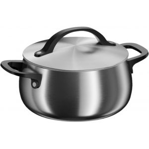 Subzonal-Berghoff Home Casserole Noire (20cm) &iquest; Casserole En Acier Inoxydable Avec Couvercle &iquest; Convient &Agrave; Toutes Les Plaques, Y Compris Induction - Neuf