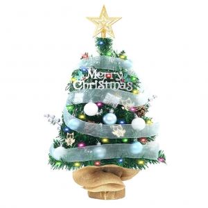 Mini Sapin De Noel Eclaire Par Led (18/24 Pouces) - Neuf